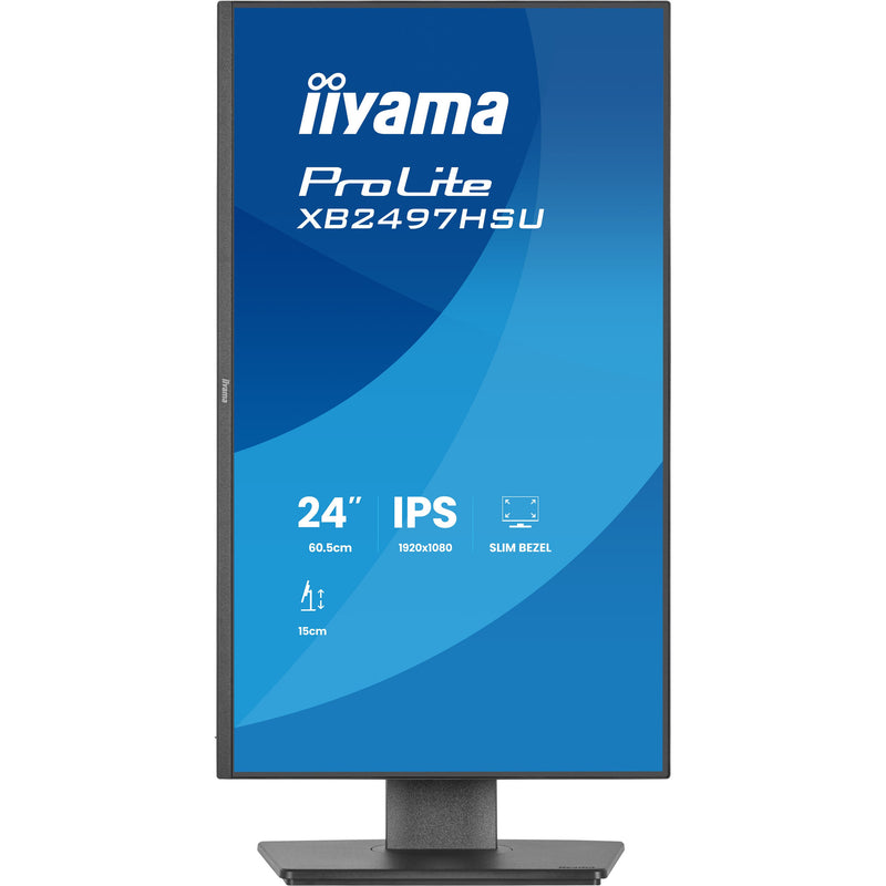 Load image into Gallery viewer, Iiyama prolite xb2497hsu-b1 23.8 monitor (zwart, 120 hz, hdmi, displayport, usb-c, audio)
