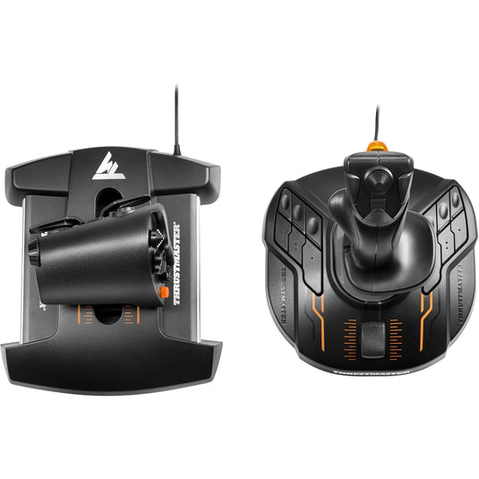 Thrustmaster t.16000m fcs hotas gaming hotas (zwart oranje, pc)