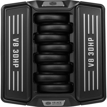 Cooler master v8 ace 3dhp cpu-koeler (zwart, 4-pin pwm)