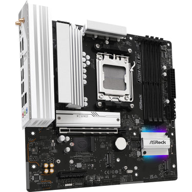 Asrock a620am pro rs wifi socket am5 moederbord (raid, 2.5 gb-lan, wlan, bt, sound, µatx)