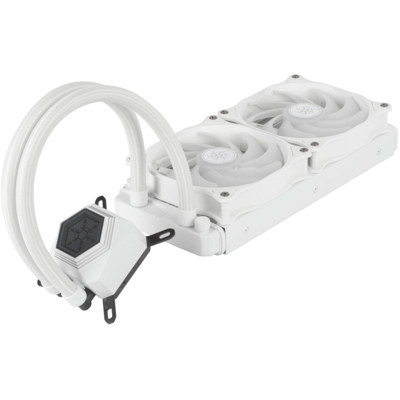 Load image into Gallery viewer, Silverstone sst-pf240w-argb-v2 waterkoeling (wit, incl. rgb controller)
