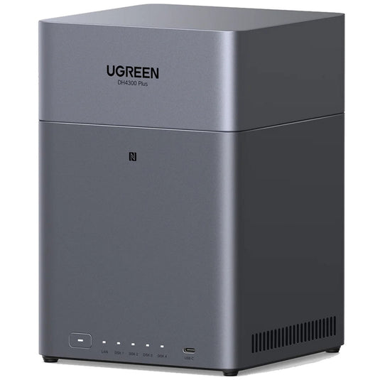 Ugreen nasync dh4300 plus (grijs, 1x 2,5gbe, hdmi, usb-c)