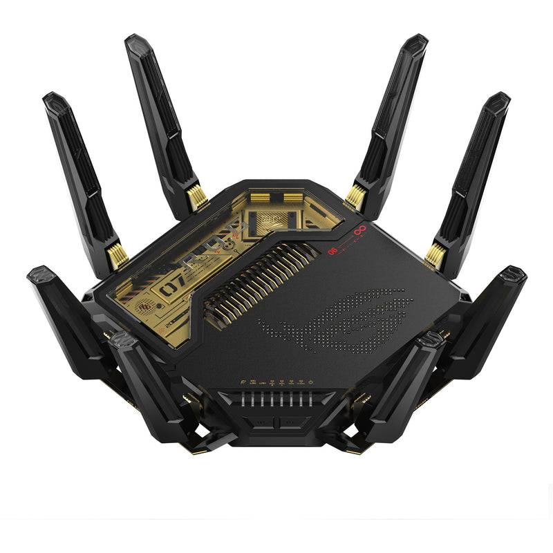 Load image into Gallery viewer, Asus rog rapture gt-be98 20th anniversary edition router (zwart)
