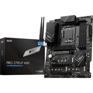 Msi pro z790-p wifi socket 1700 moederbord (zwart, raid, 2.5 gb-lan, wi-fi 6e, bt, sound, atx)