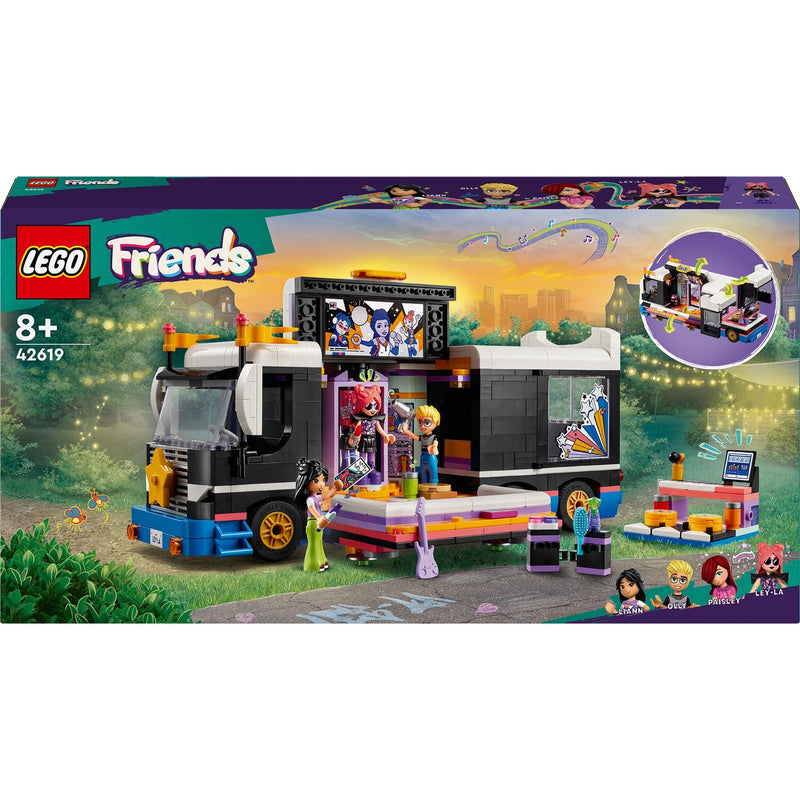 Load image into Gallery viewer, Lego friends - toerbus van popster constructiespeelgoed (42619)
