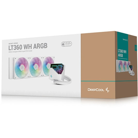 Deepcool lt360 argb waterkoeling (wit, 4-pins pwm fan-connector)