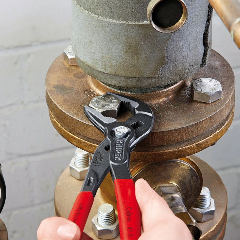 Load image into Gallery viewer, Knipex cobra es waterpomptang 8751250 zweedse- waterpomp-tang (rood, 250 mm)
