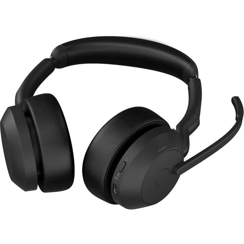 Afbeelding laden in galerijviewer, Jabra evolve2 55, incl. oplaadstandaard on-ear headset (zwart, stereo, uc, usb-a, link380a)

