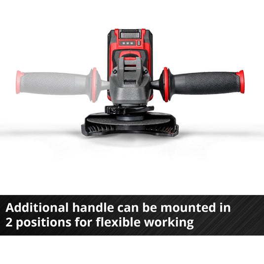 Einhell axxio accu haakse slijper 18 125 q (rood zwart, accu en oplader niet inbegrepen)