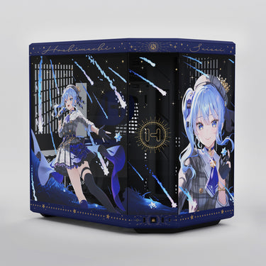 Hyte hoshimachi suisei y70 midi tower behuizing (blauw | 2x usb-a | 1x usb-c | tempered glass)