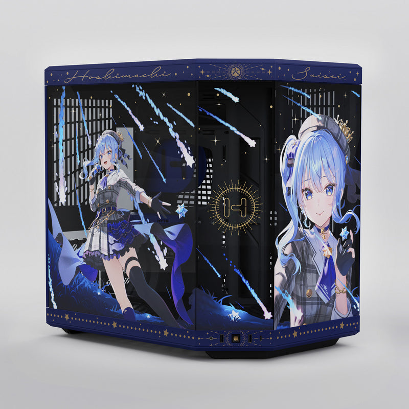 Load image into Gallery viewer, Hyte hoshimachi suisei y70 midi tower behuizing (blauw | 2x usb-a | 1x usb-c | tempered glass)
