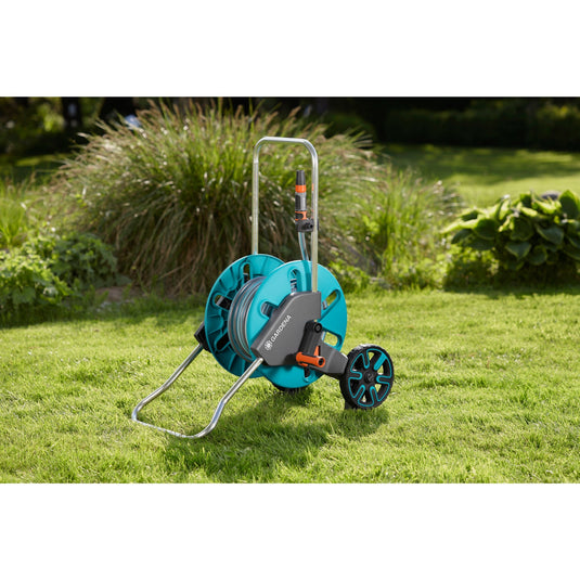 Gardena slangenwagen aquaroll m set (turquoise grijs, 18513-20)