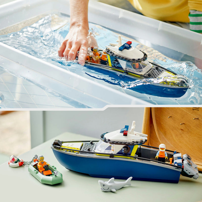 Load image into Gallery viewer, Lego city - achtervolging met politieboot constructiespeelgoed (60456)
