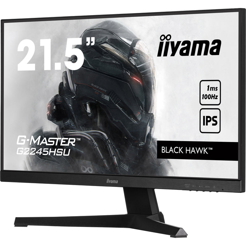 Load image into Gallery viewer, Iiyama g-master black hawk g2245hsu-b2 22 gaming monitor (zwart, hdmi, displayport, 2x usb-a, usb-b)
