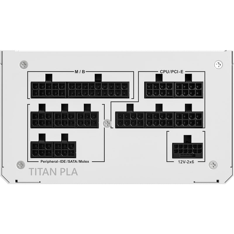 Load image into Gallery viewer, Montech titan pla modulaire 1000 watt voeding (wit, 2x pcie)
