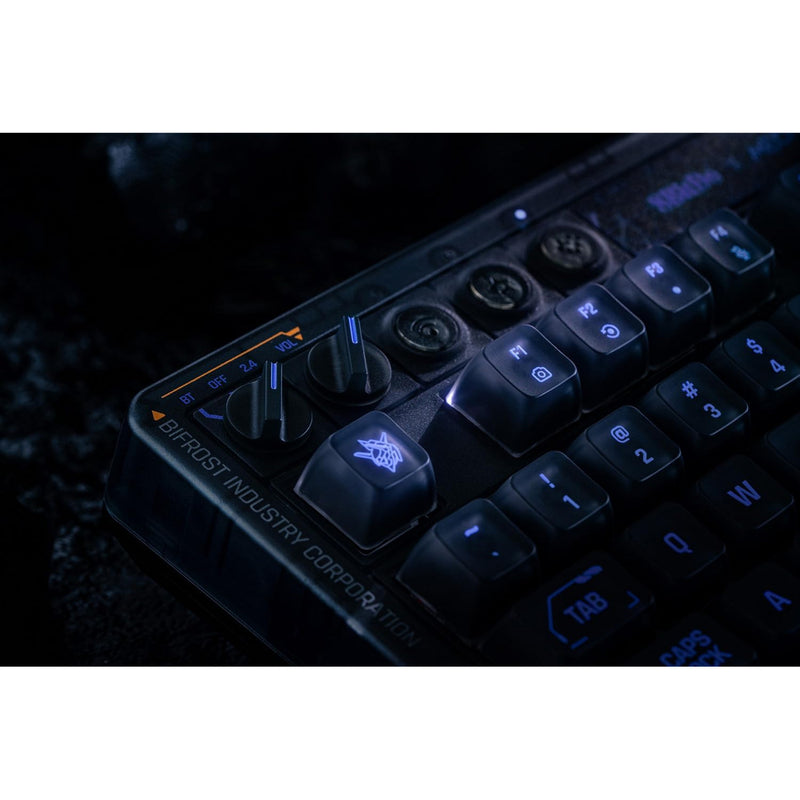 Afbeelding laden in galerijviewer, 8bitdo retro 87 mechanical keyboard - mecha break (zwart, us lay-out (qwerty), kailh box jellyfish pro glaze, 80% (tkl), abs keycaps, hot-swap, bluetooth le 5.0, wireless 2.4ghz, usb)

