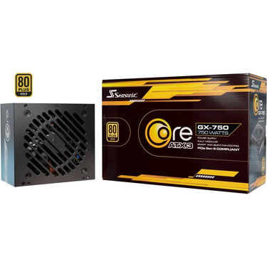 Seasonic core gx-750-v2 atx3.1 modulaire 750 watt voeding (zwart, 1x 12v-2x6, 2x pcie)