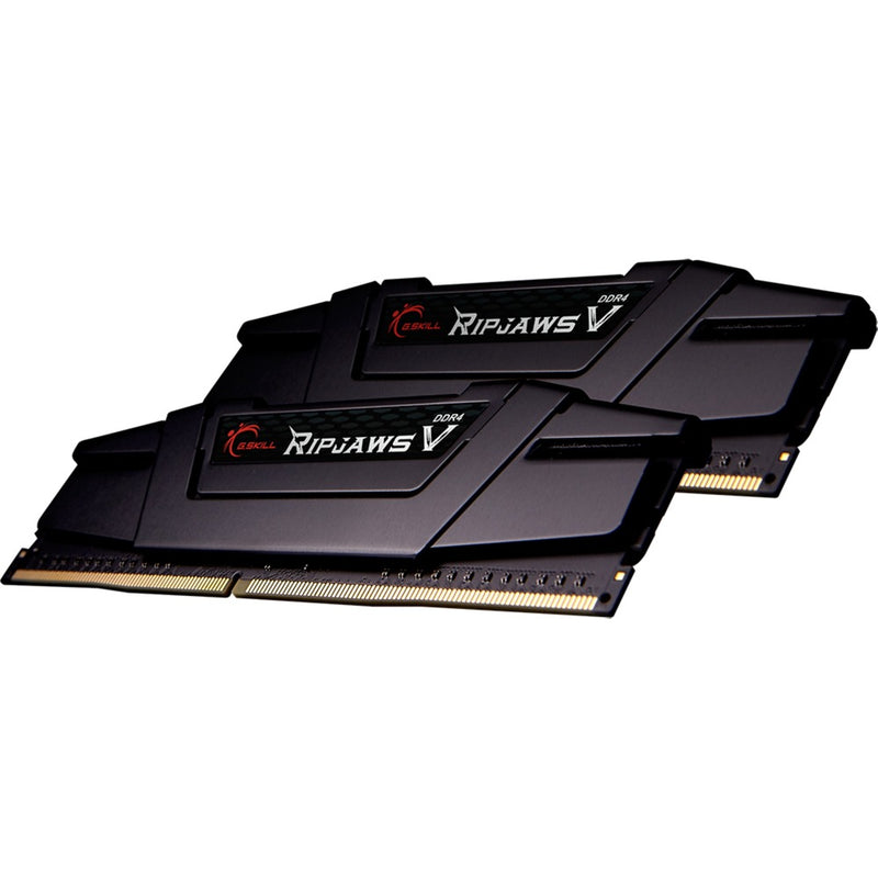 Load image into Gallery viewer, G.skill 32 gb ddr4-3600 (2x 16 gb) kit werkgeheugen (zwart, f4-3600c18d-32gvk, ripjaws v)
