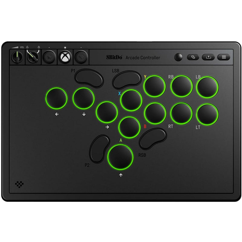 Load image into Gallery viewer, 8bitdo arcade controller for xbox (zwart, 2.4 ghz usb, xbox series x|s, xbox one, pc)
