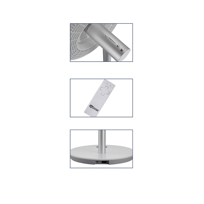 Load image into Gallery viewer, Termozeta airzeta titanium draadloze statiefventilator (titanium, tzaztn01)
