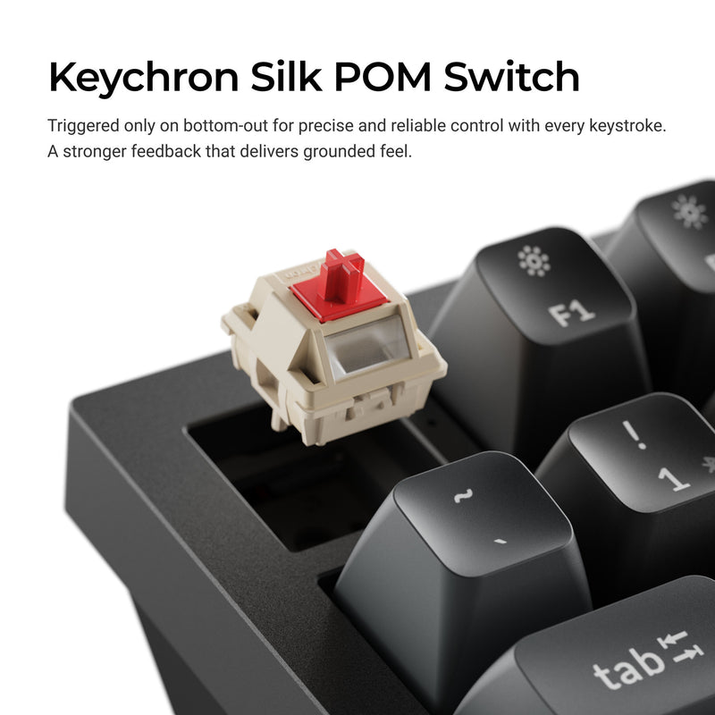 Load image into Gallery viewer, Keychron q3 ultra-m4 8k wireless custom mechanical keyboard (zwart, us lay-out (qwerty), silk pom banana, 80% (tkl), rgb, hot swap, 8k, 2.4 ghz | bluetooth 5.2 | usb-c)
