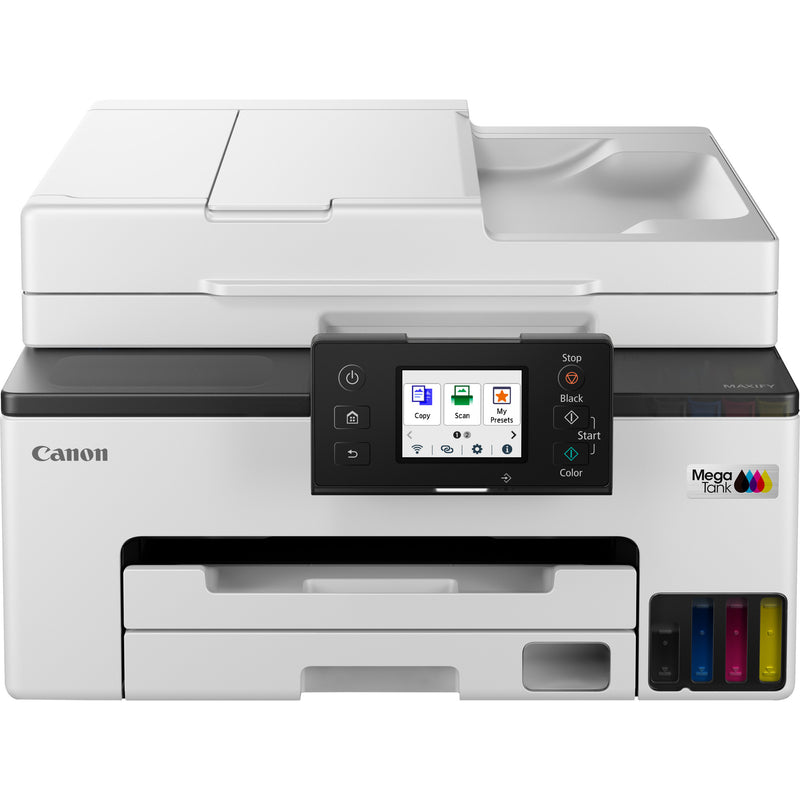 Load image into Gallery viewer, Canon maxify gx2051-kleureninkjetprinter met navulbare megatank all-in-one inkjetprinter met faxfunctie (wit, printen, kopiëren, scannen, faxen, wi-fi)
