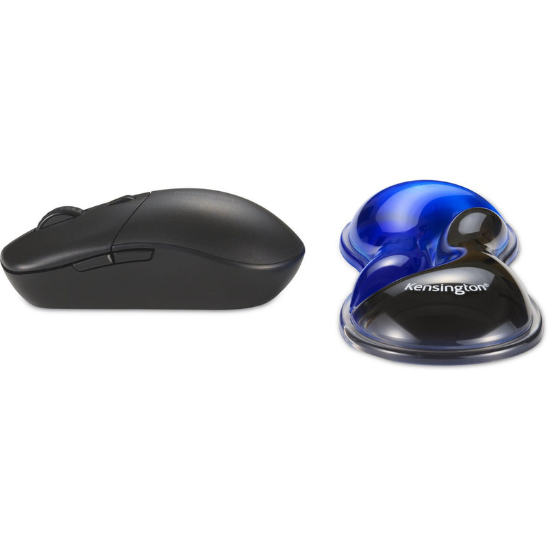 Load image into Gallery viewer, Kensington slim duo gel mouse trackball wrist rest polssteun (blauw zwart)
