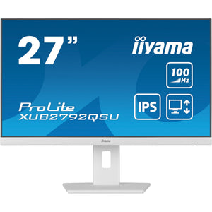 Iiyama prolite xub2792qsu-w6 27 monitor (wit, hdmi, displayport, 4x usb-a, usb-b)