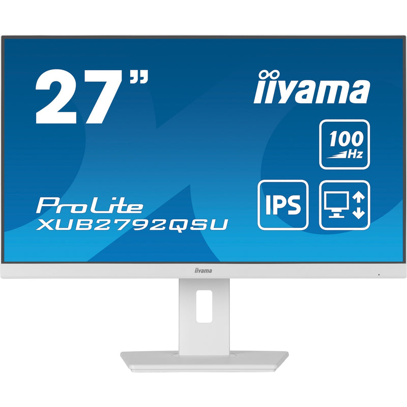 Load image into Gallery viewer, Iiyama prolite xub2792qsu-w6 27 monitor (wit, hdmi, displayport, 4x usb-a, usb-b)
