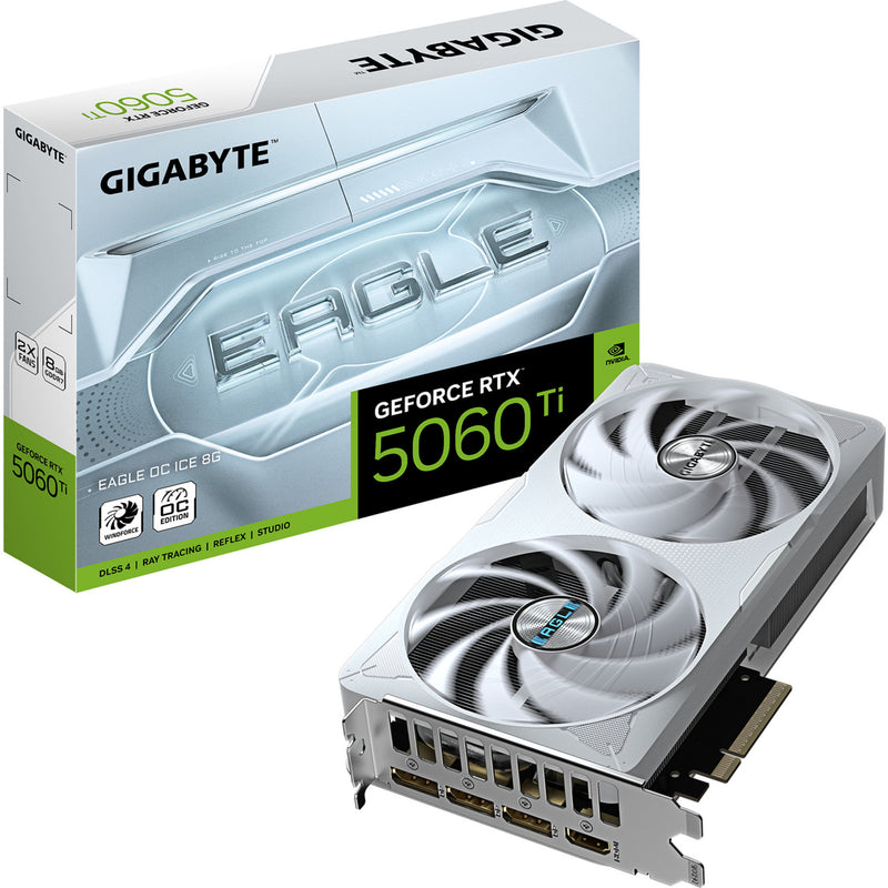 Load image into Gallery viewer, Gigabyte geforce rtx 5060 ti eagle oc ice 8g grafische kaart (3x displayport, 1x hdmi)

