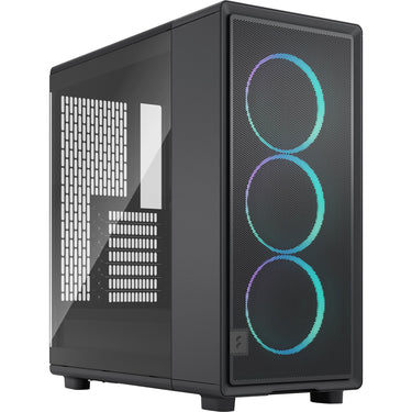 Fractal design epoch rgb midi tower behuizing (zwart | 2x usb-a | 1x usb-c | rgb | tempered glass)