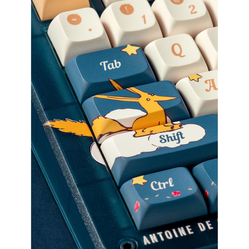 Afbeelding laden in galerijviewer, Iqunix zx75 sky encounter wireless mechanical keyboard (blauw, us lay-out (qwerty), iqunix little prince, 75%, rgb leds, hot-swappable, double-shot pbt, 2.4ghz | bluetooth 5.1 | usb-c)
