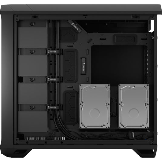 Fractal design torrent black solid midi tower behuizing (zwart | 2x usb-a | 1x usb-c)