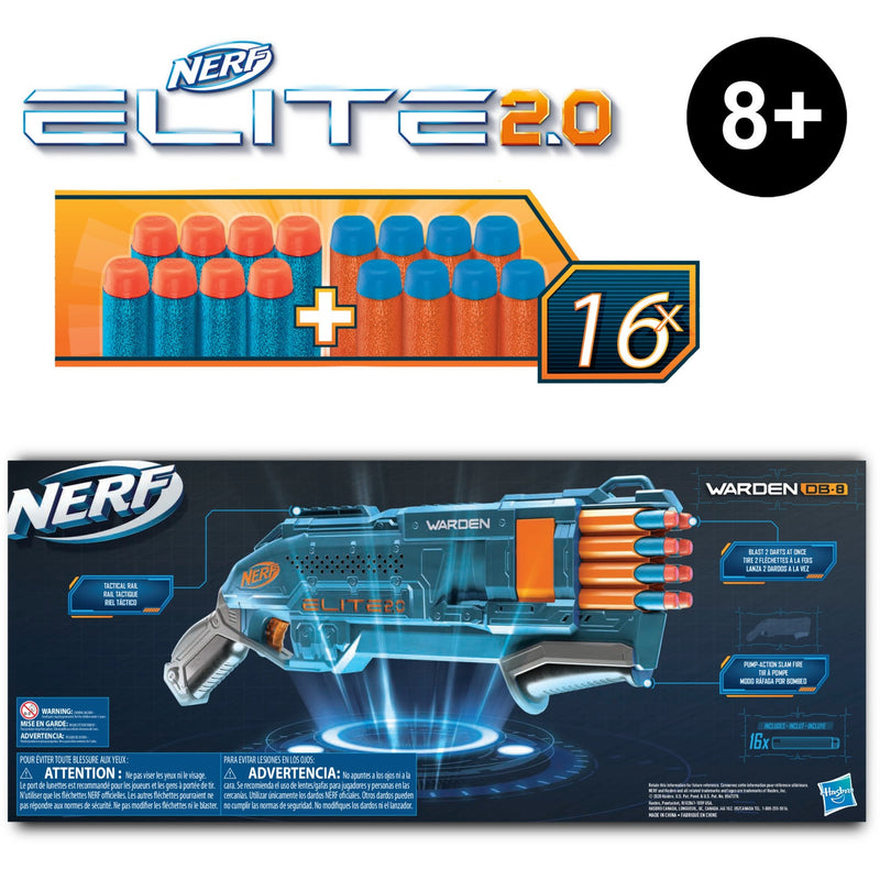 Load image into Gallery viewer, Hasbro nerf elite 2.0 warden db-8 nerf-gun
