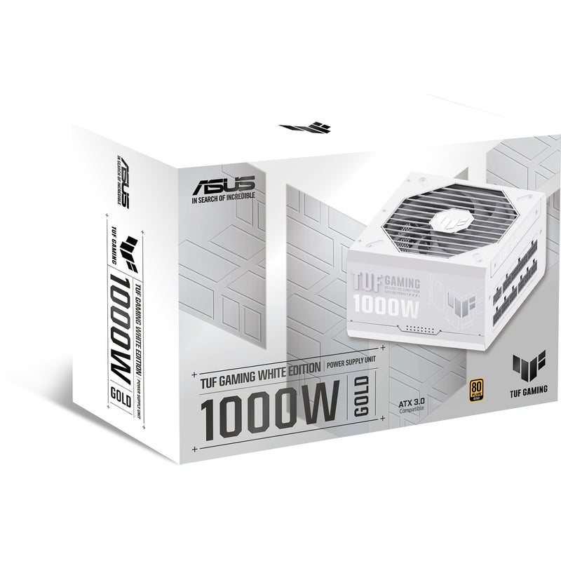 Load image into Gallery viewer, Asus tuf gaming gold white edition modulaire 1000 watt voeding (wit, 1x 12v-2x6, 4x pcie)
