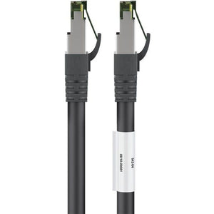 Goobay cat.8.1 netwerkkabel (zwart, 0,5 meter, s ftp (pimf), rj-45)