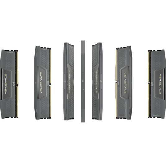 Corsair 64 gb ddr5-6000 (2x 32 gb) kit werkgeheugen (grijs, cmk64gx5m2b6000z30, vengeance, xmp, expo)