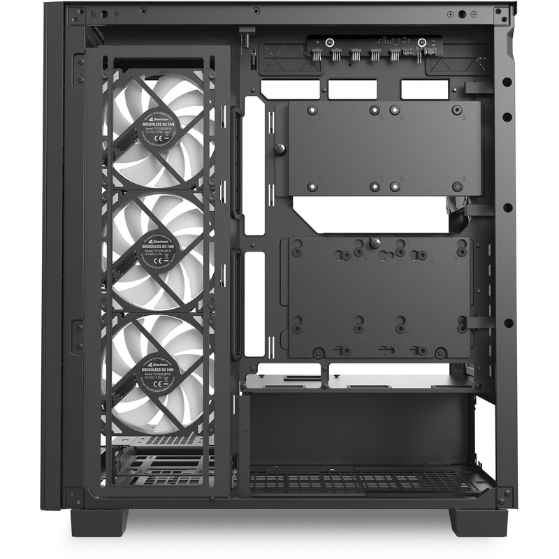 Load image into Gallery viewer, Sharkoon elite shark ca500 midi tower behuizing (zwart | 2x usb-a | 1x usb-c | rgb | tempered glass)

