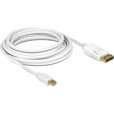 Delock mini displayport > displayport adapter (wit, 1 meter)