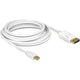 Delock mini displayport > displayport adapter (wit, 1 meter)