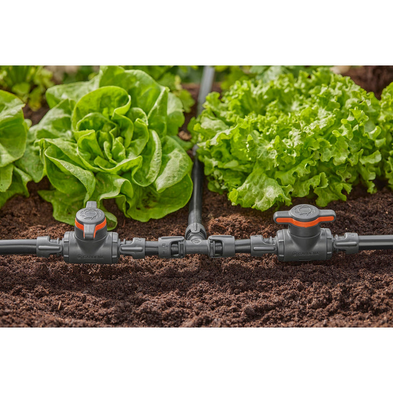 Load image into Gallery viewer, Gardena micro-drip-system afsluit- en reguleerventiel 13 mm (1 2 ) (grijs oranje)
