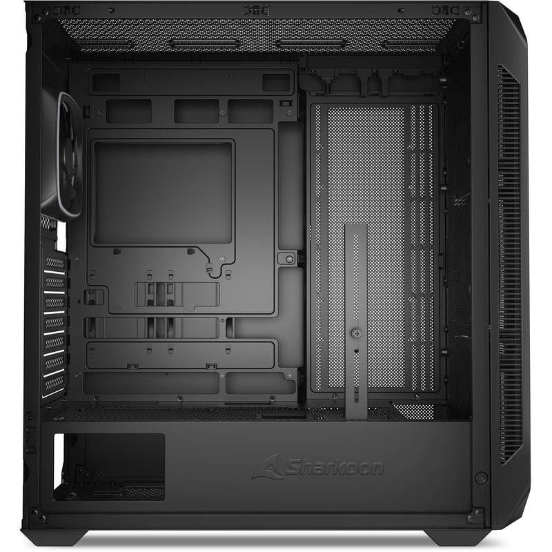 Load image into Gallery viewer, Sharkoon ak5m rgb midi tower behuizing (zwart | 2x usb-a | 1x usb-c | rgb | tempered glass)
