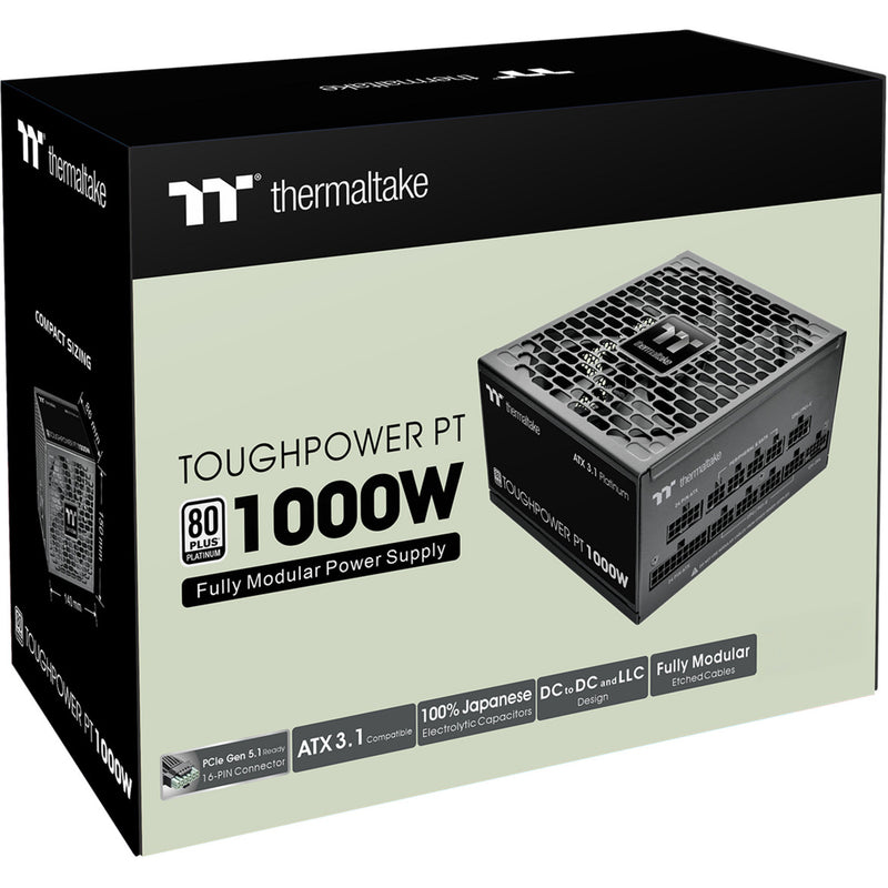 Load image into Gallery viewer, Thermaltake toughpower pt modulaire 1000 watt voeding (1x 12v-2x6, 2x pcie)
