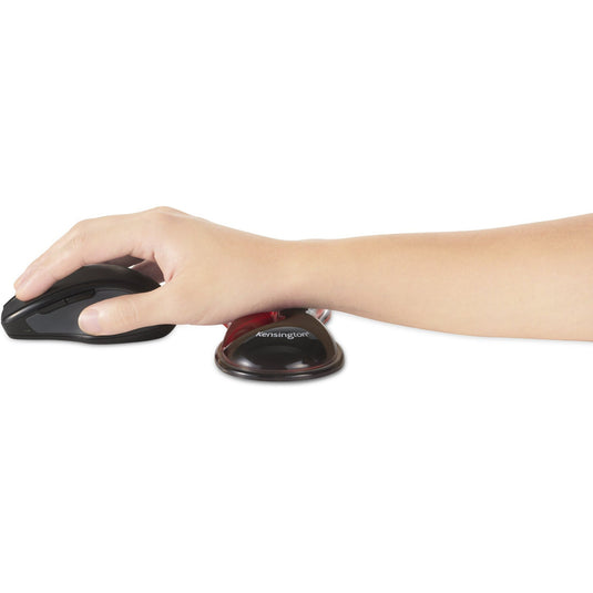 Kensington slim duo gel mouse trackball wrist rest polssteun (rood zwart)