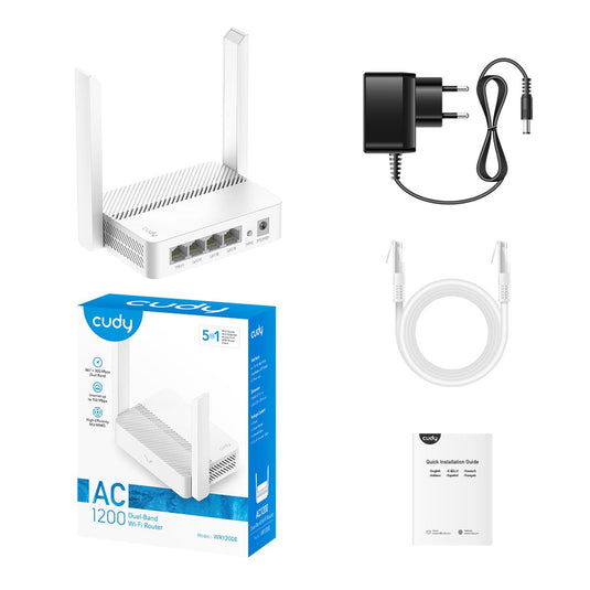 Cudy ac1200 wi-fi router (wit, app)