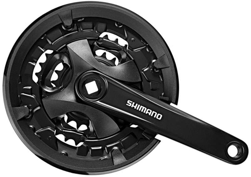 Load image into Gallery viewer, Shimano fc-mt101 3x9-speed crank 40 30 22

