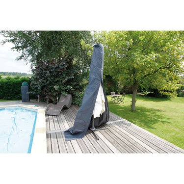 Nature tuinmeubelafdekhoes voor staande parasol (klein) afdekking (grijs, 6030616)