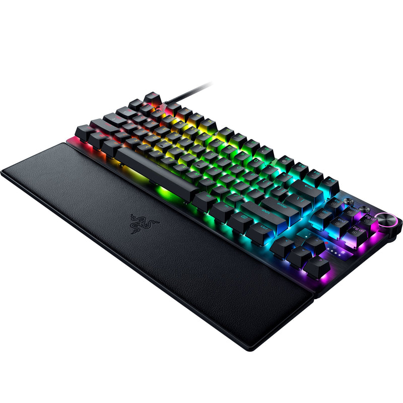 Load image into Gallery viewer, Razer huntsman v3 pro tkl rgb mechanisch gaming toetsenbord (zwart, us lay-out (qwerty), analog optical gen 2, 80% (tkl), double-shot pbt)
