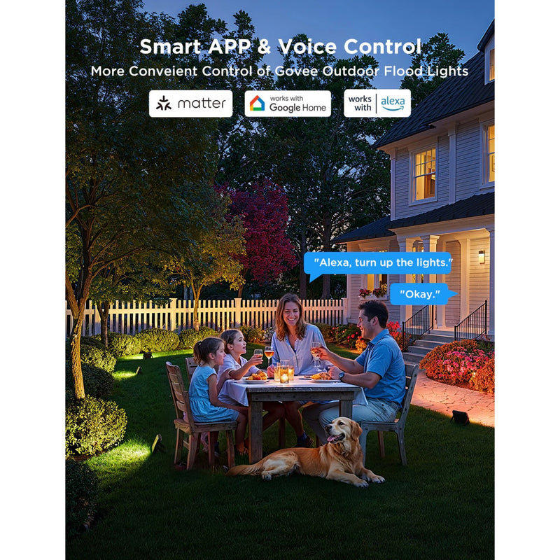 Afbeelding laden in galerijviewer, Govee slimme grondverlichting matter rgbww - 4 pack buiten
