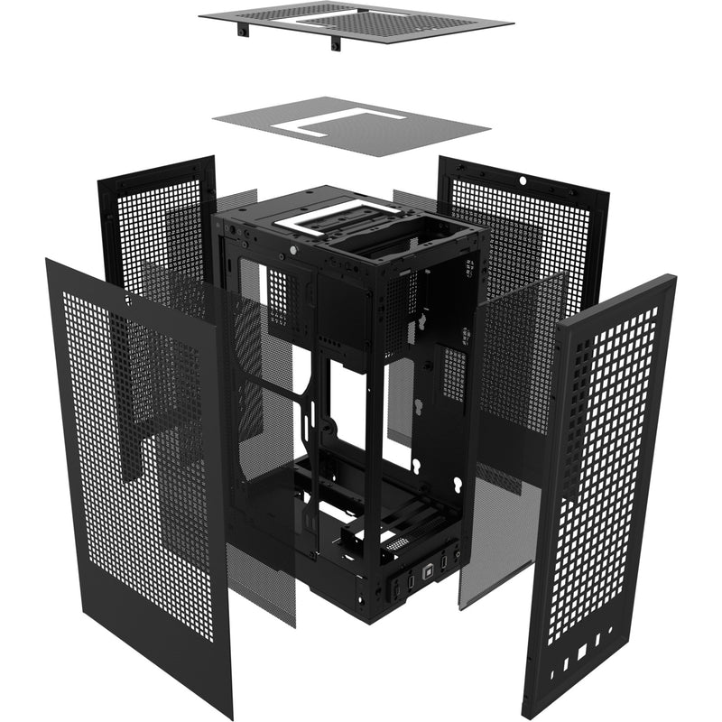 Load image into Gallery viewer, Hyte revolt 3 midi tower behuizing (zwart | 2x usb-a | 1x usb-c)

